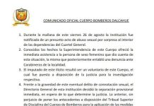 Desvinculan de Bombero de Dalcahue acusado de abuso sexual en su cuartel