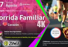 Invitan a corrida familiar por el Mes del Corazón en parque Chuyaca de Osorno