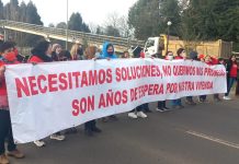 Comités de Allegados interrumpieron el tránsito exigiendo avances en proyectos habitacionales