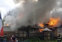 Incendio en Osorno deja a una persona fallecida