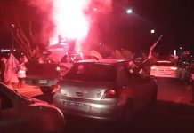 Habitantes de Puerto Montt celebraron por varias horas el triunfo abrumador del Rechazo en la capital regional, la zona y el país