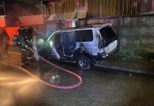 Investigan eventual intencionalidad en incendio que destruyó vehículo y robo de $27 millones tras violento asalto a familia en la región de Los Ríos