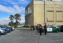 Delincuentes asaltan camión de valores y hieren a bala a dos guardias en Mall de Talcahuano