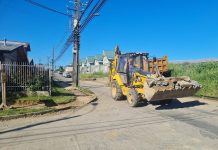 Avance en obras de veredas de Ovejería y Rahue Alto rondan el 50%