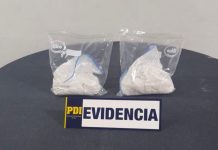 Detienen a cuatro personas por tráfico de drogas e incautó cerca de 2 kilos de cocaína con destino a La Union