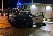 Un carabinero lesionado deja choque de radiopatrulla en Puerto Montt
