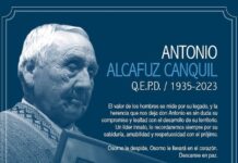 Decretan dos días de duelo comunal en Osorno por el fallecimiento de Antonio Alcafuz Canquil