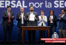 Municipios y gobiernos regionales firmaron con Boric un «Compromiso Transversal por la Seguridad»