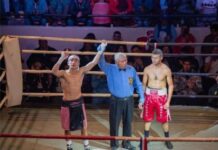 Triunfal regreso de Claudio Laviñanza durante velada boxeril en el gimnasio Español