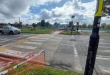 Instalan esperado reductor de velocidad en peligroso cruce peatonal en acceso a Instituto Adolfo Matthei
