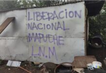 Dos ataques incendiarios en La Araucanía: se encontraron rayados del grupo Liberación Nacional Mapuche