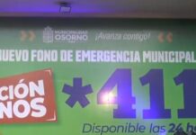 Fono de emergencia municipal de Osorno superó los 600 llamados en el primer trimestre