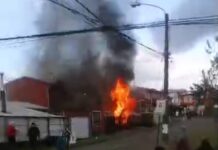 Dos viviendas resultaron dañadas tras un incendio en Ovejería Alto