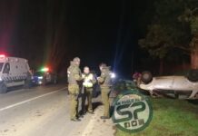 Una persona murió tras volcar en su vehículo en la comuna de San Pablo