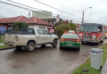 Autoridades se refieren a incidente en Osorno: se trató de una colisión entre vehículo particular y microbus, la situación incluyó disparos en la vía pública
