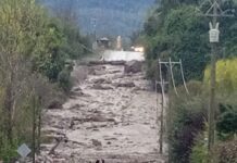 Sistema frontal en la región de Los Ríos ha dejado alrededor de 34 damnificados, cortes de ruta y suspensión de clases