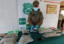 Millonaria incautación de droga en Maullín realizada por el OS7 de carabineros deja dos detenidos