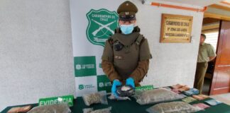 Millonaria incautación de droga en Maullín realizada por el OS7 de carabineros deja dos detenidos