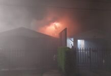 Incendio en Puyehue dejó daños parciales en una vivienda en sector Porvenir de Entre Lagos