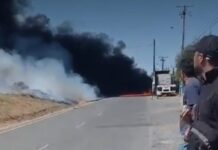 Avioneta se estrella en medio de caletera Ruta 5 Sur en Talca