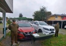 Carabineros de Osorno recupera vehículos robados desde la zona central del país