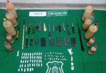 Gendarmería incauta armas, celulares y drogas en allanamiento en Los Lagos