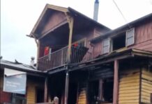 Incendio afectó a un negocio de lubricantes y repuestos automotrices en Rahue Bajo