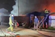 Dos personas resultan con quemaduras en incendio ocurrido durante la madrugada en Osorno