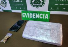 En prisión preventiva quedó extranjero detenido con más de un kilo de cocaína en La Unión