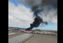 Quema de neumáticos provoca alarma en la capital regional por humareda tóxica