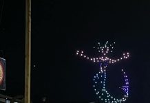 Chiloé: Dalcahue realizó inédito show de drones
