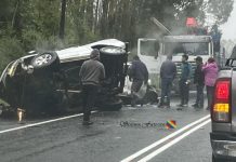 Adultos mayores fallecen en accidente automovilístico en la “Cuesta Cero” entre Paillaco y Valdivia
