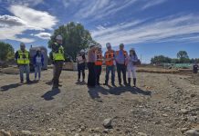 Inspeccionan construcción de viviendas y obras viales en San Pablo