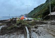 Activan alerta preventiva en Los Lagos por riesgo de remociones en masa