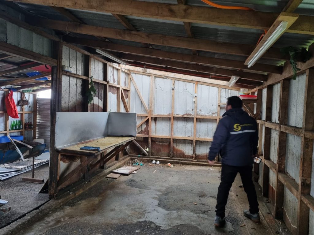 Desmantelan planta clandestina de productos del mar en Chiloé