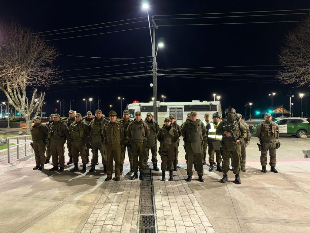 11 detenidos y más de 700 controles deja operativo nocturno en Puerto Montt