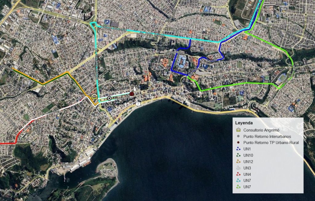 Transportes de Los Lagos informó desvíos de tránsito y paralizaciones de servicios debido a evacuaciones en la región