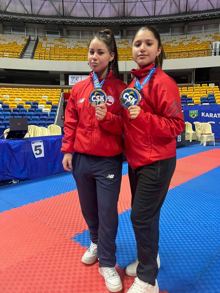 Oro, Plata y Bronce para Chile obtienen karatecas de la región en Sudamericano en Brasil