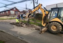 Inician trabajos de reparación de calle en población Kolbe Alto de Osorno