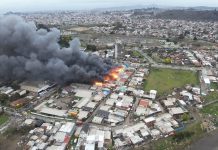 Incendio de grandes proporciones en Concepción dejó 50 damnificados y 10 casas destruidas