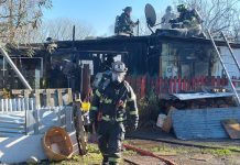 Una casa destruida y dos damnificados fue el saldo de un incendio ocurrido en Ovejería Bajo