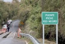Trabajos de seguridad en Puente Pichi Río Negro dejan al viaducto con tránsito suspendido