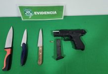 Detienen a 4 delincuentes con armas y municiones tras robar un celular de un millón de pesos: GPS entregó ubicación de los ladrones