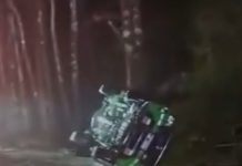 Carabineros se volcaron en patrulla en Puerto Varas: fueron rescatados por vecinos tras quedar atrapados