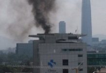 Evacuación preventiva en Clínica Santa María: Se registra humo en piso cuatro de una de las torres