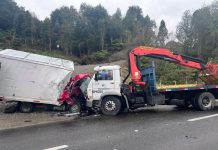 Hualaihué: Fatal colisión entre camiones dejó un fallecido