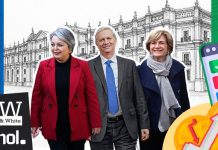 B&W: Jara (30%) liderando la primera vuelta seguida por Kast (26%)