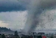Emiten alerta regional por nubes que podrían traer tornados o trombas marinas
