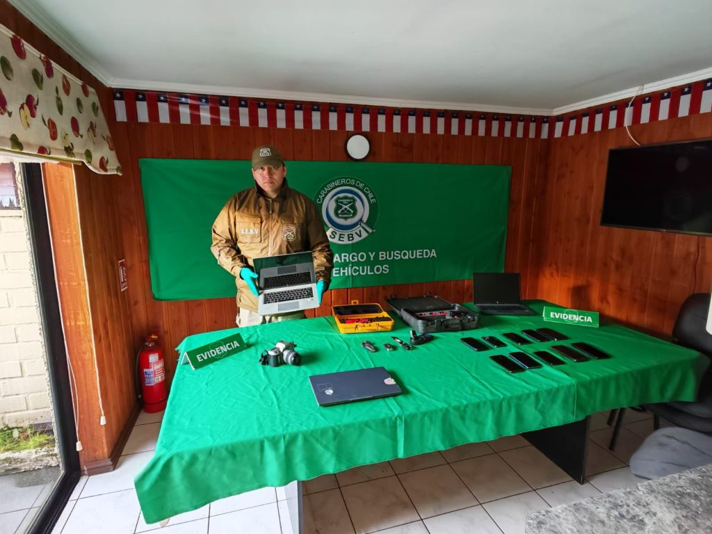 Desarticulan banda dedicada al robo de vehículos tras operativo multiregional investigado por Carabineros en Osorno