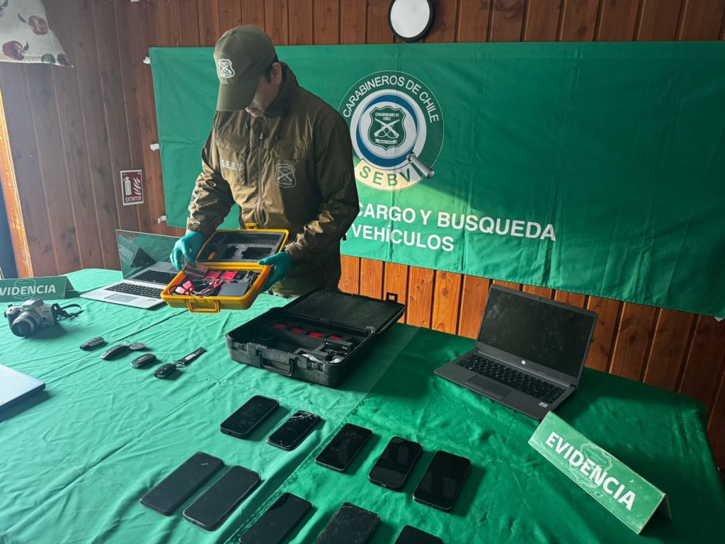 Desarticulan banda dedicada al robo de vehículos tras operativo multiregional investigado por Carabineros en Osorno